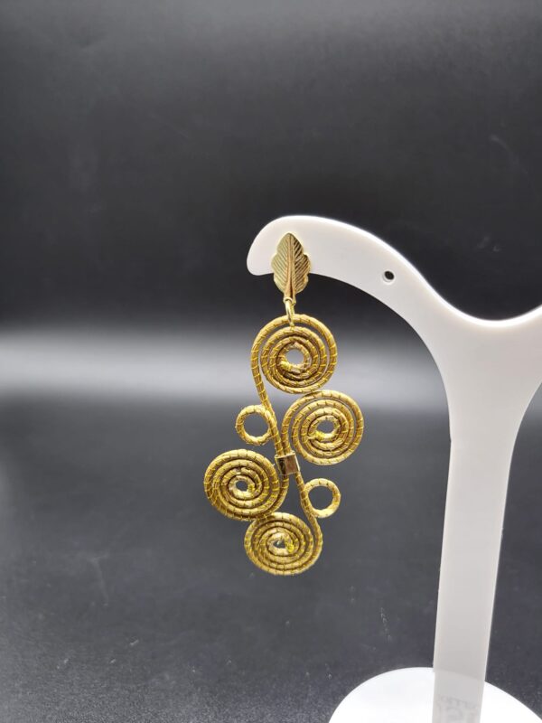 Orecchini in capim dourado Carolina - immagine 2
