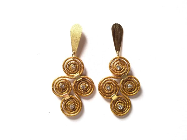 Orecchini in Capim Dourado