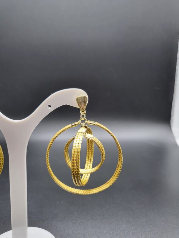 Orecchini in Capim Dourado Globe - immagine 2