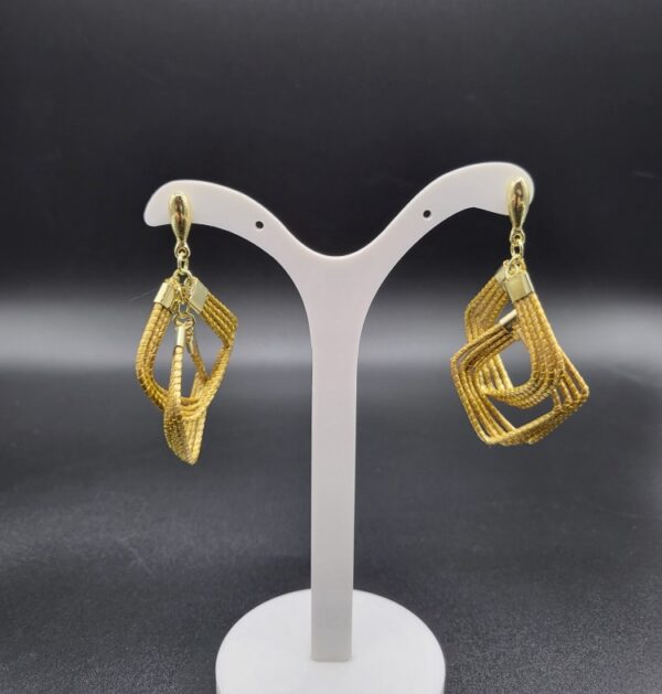 Orecchini in Capim Dourado Kubik