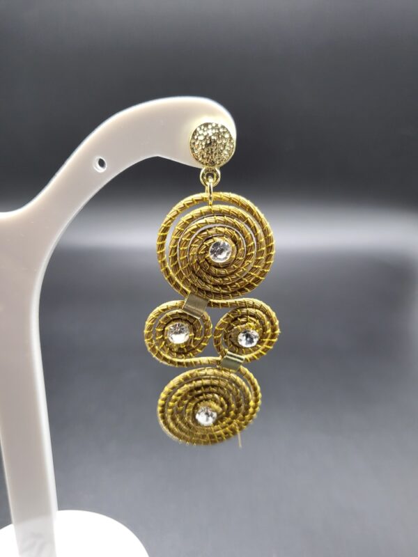 Orecchini in Capim Dourado Fibula - immagine 2