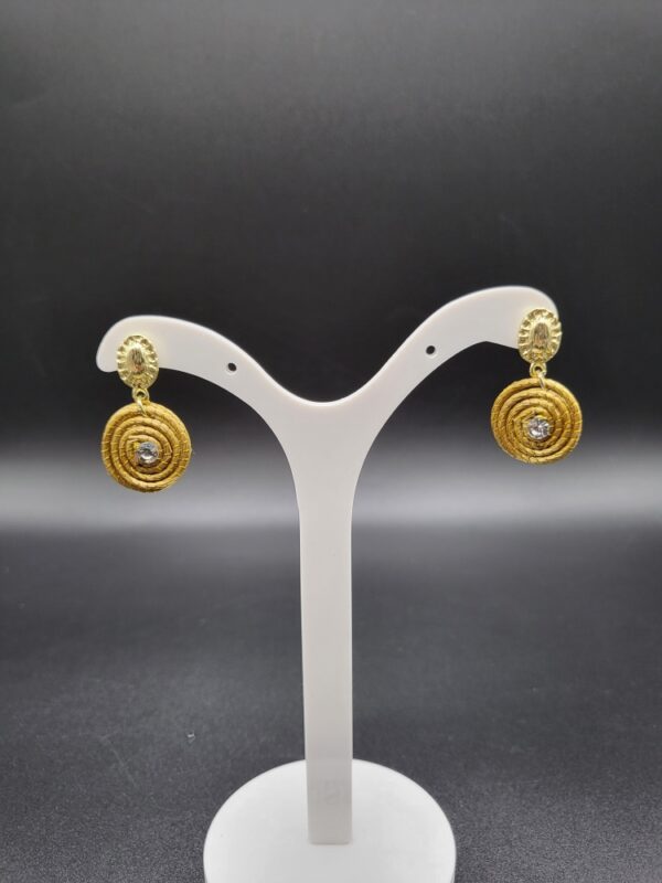 Orecchini in Capim Dourado occhio