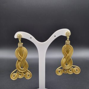 Orecchini in Capim Dourado Polvo