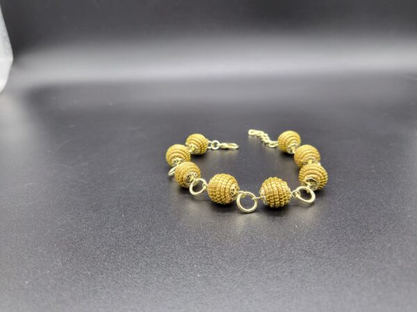 Bracciale in Capim Dourado Bolinhas