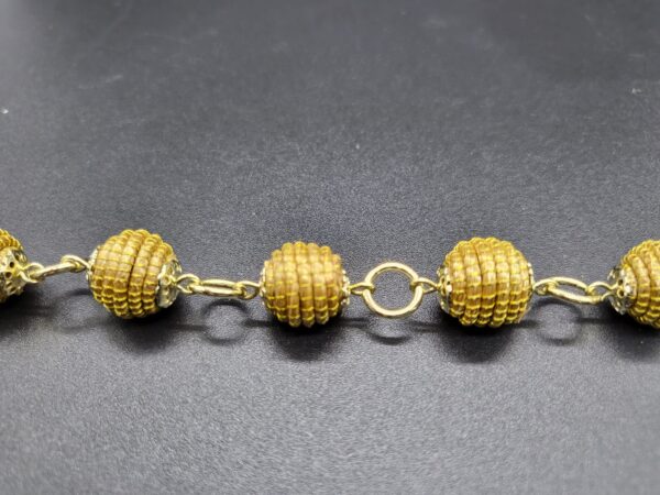 Bracciale in Capim Dourado Bolinhas - immagine 2