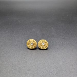 Orecchini in capim dourado Pola bianco