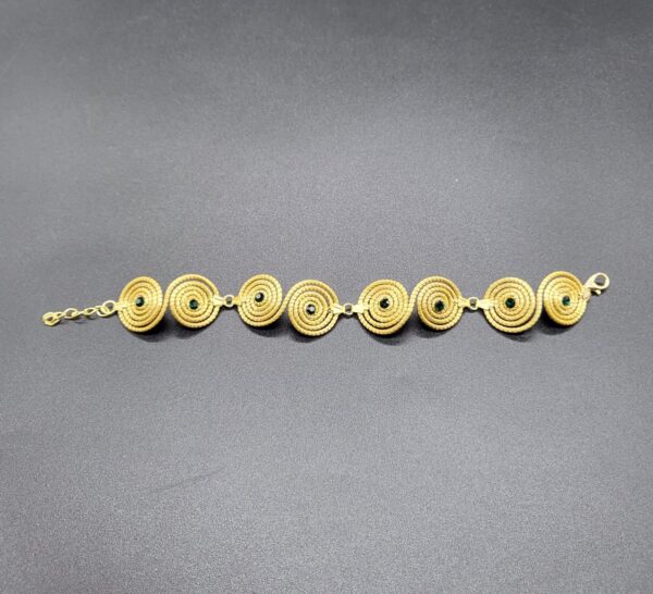 Bracciale in Capim Dourado S verde - immagine 2